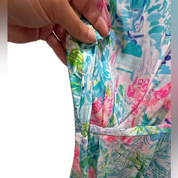 Lilly Pulitzer Palm Beach Silk Maxi Bohemian Queen 60th Anniversary NWOT Size 0 - Picture 2 of 7